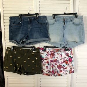 fOUR pairs of shorts size 12 Old Navy ANA (NWT)